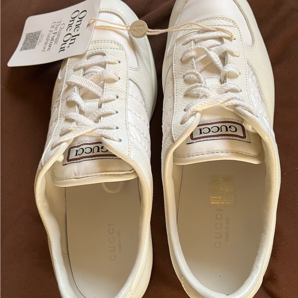 VINTAGE RARE GUCCI 1984 Tennis Classics ( New In Box) 38.5 EU ( US 7.5/8) - Picture 13 of 16